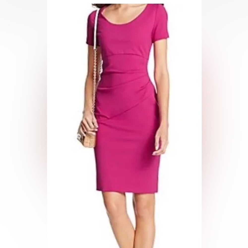 DIANE VON FURSTENBERG BEVINA ORCHID BLOSSOM SHEATH DRESS Size 6